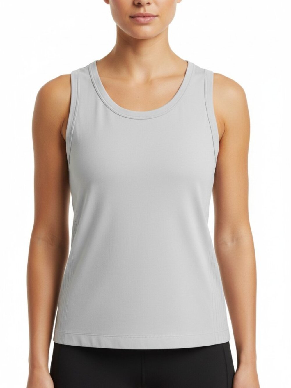 Pro-Fit Gray Sleeveless Athletic Tank Top Women’s Medium Workout Activewear